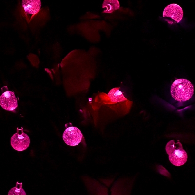 Acrylic Seedy Bubble Festive Lighting Modern 20 Bulbs Black Fairy Light String in Warm/White/Multi-Color Light, 16.4ft