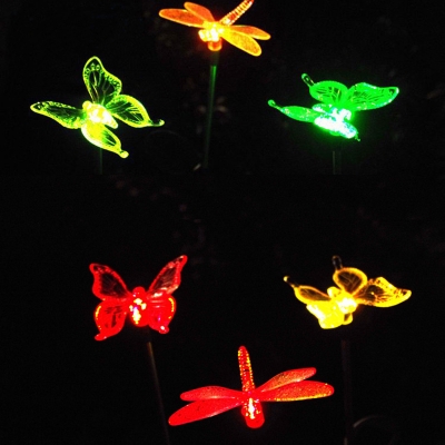 Plastic Hummingbird Solar Stake Light Minimalism White LED Ground Lamp for Yard, Pack of 1 Piece