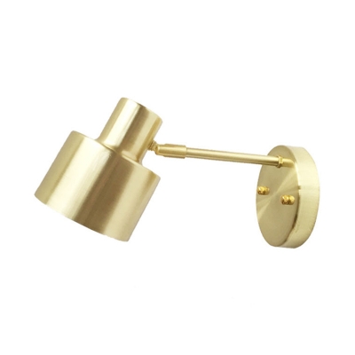 Brass Grenade Mini Wall Lighting Postmodern 1-Light Metal Wall Mounted Lamp with Adjustable Joint