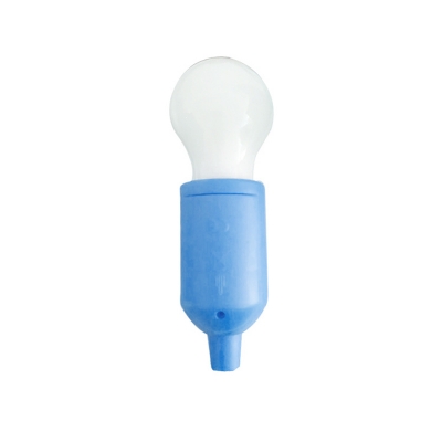Red/Blue/White LED Light Bulb String Macaron Single Plastic Battery Pull-Chain Ceiling Pendant Lamp