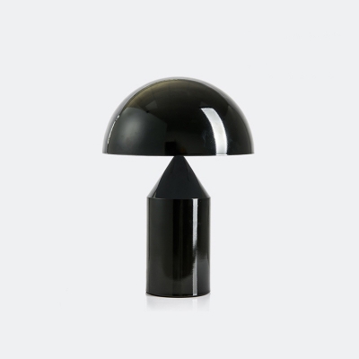Black/Gold/White Mushroom Table Light Post-Modern 2 Lights Metal Nightstand Lamp for Living Room