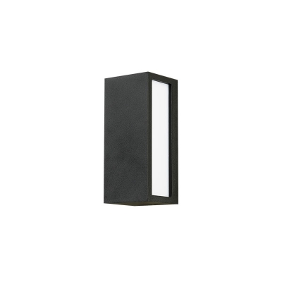 Cuboid Hallway Surface Wall Sconce Aluminum Modern LED Wall Mounted Light in Matte Black