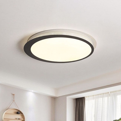 Simplicity Round Flush Ceiling Light, Kitchen Fluorescent Light Fixtures Menards