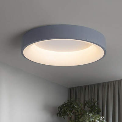 Metal Circular Flushmount Ceiling Lamp Nordic Style LED Flush Mount Lighting for Bedroom