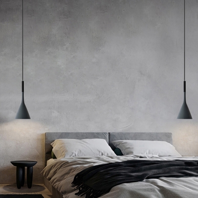 Nordic Style Geometric Suspension Lighting Resin 1-Light Bedroom Pendant Ceiling Light