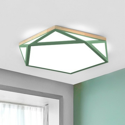 Acrylic Geometric Flush Mount Lighting Nordic Style LED Flush Mount Ceiling Fixture