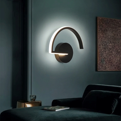 Minimalist Geometric Shape Wall Lamp Acrylic Living Room LED Sconce Light Fixture
