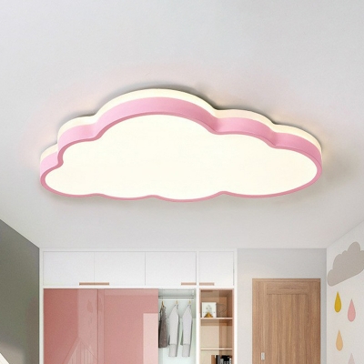 Cloud Shaped Acrylic Flush Lamp Kids LED Flush Ceiling Light Fixture for Bedroom