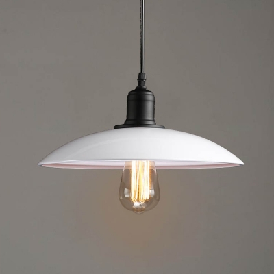 Pot Cover Metallic Hanging Light Simplicity 1 Bulb Restaurant Pendant Light Fixture
