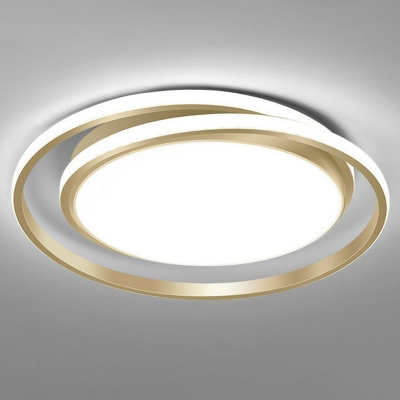 Cycle LED Ceiling Mount Light Fixture Simplicity Metal Flush-Mount Light for Bedroom