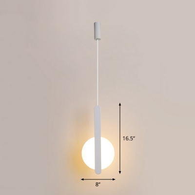 Novelty Simple Ultrathin Pendant Light Acrylic Bedside LED Hanging Ceiling Light