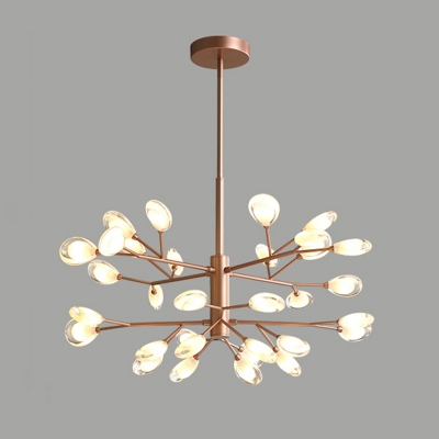 Simplicity Branched Firefly Chandelier Light Acrylic Living Room LED Pendant Light Fixture
