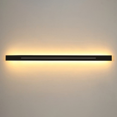 Strip Sconce Lighting Fixture Simplicity Metal Living Room LED Wall Mounted Light