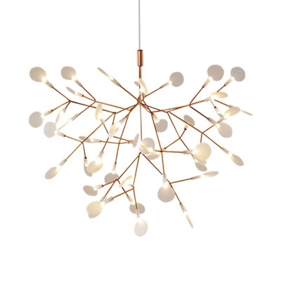 Tree Branch Living Room LED Suspension Light Stainless-Steel Simplicity Chandelier Light