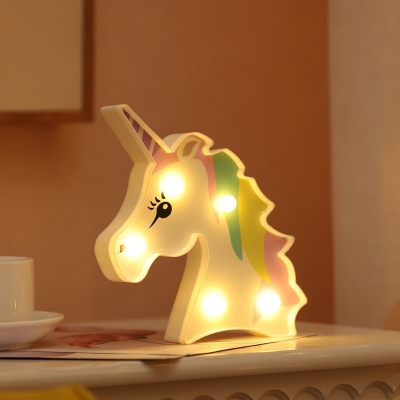Animal Girls Bedroom Night Light Plastic Cartoon Battery LED Wall Lighting Ideas