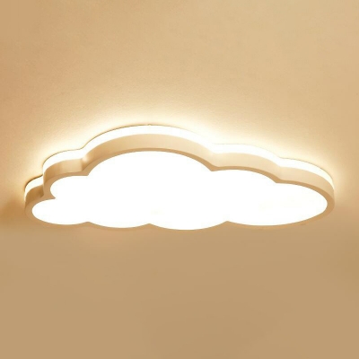 Cloud Shaped Acrylic Flush Lamp Kids LED Flush Ceiling Light Fixture for Bedroom