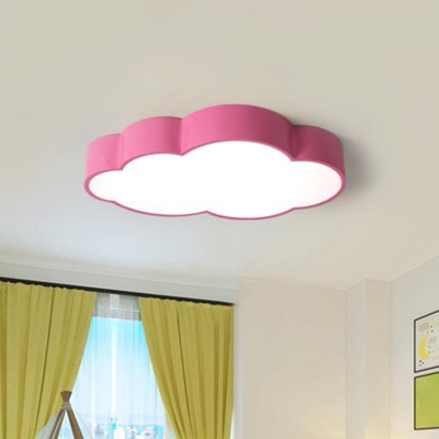 Cloud Kindergarten LED Flush Mount Light Acrylic Cartoon Ceiling Flush Light Fixture