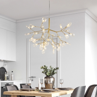Firefly LED Ceiling Lighting Postmodern Glass Living Room Chandelier Light Fixture