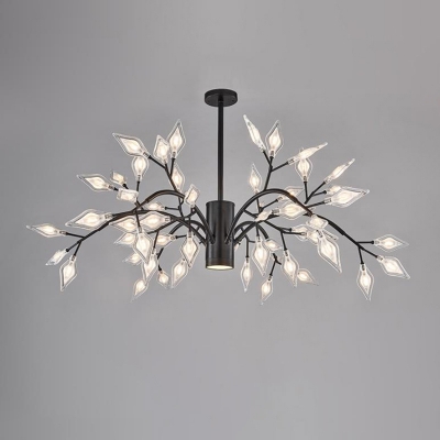 Firefly Shade Chandelier Lighting Minimalist Acrylic Living Room LED Pendant Light