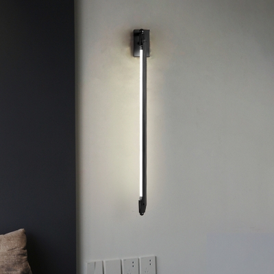 Adjustable Tube Acrylic LED Wall Mount Light Minimalist Sconce Light Fixture for Bedroom