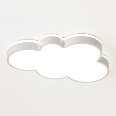 Child Bedroom LED Ceiling Lamp Cartoon Flush-Mount Light with Cloud Acrylic Shade