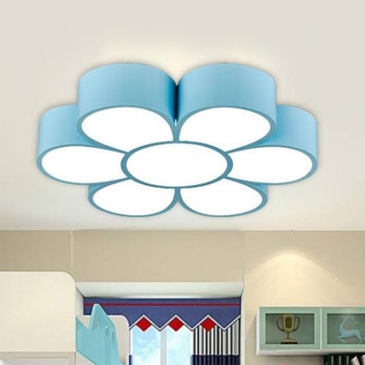 Kids Flower Shaped Ceiling Flush Mount Light Acrylic Kindergarten LED Flushmount Lighting