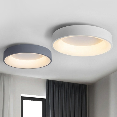 Metal Circular Flushmount Ceiling Lamp, Flush Mount Chandeliers For Bedroom