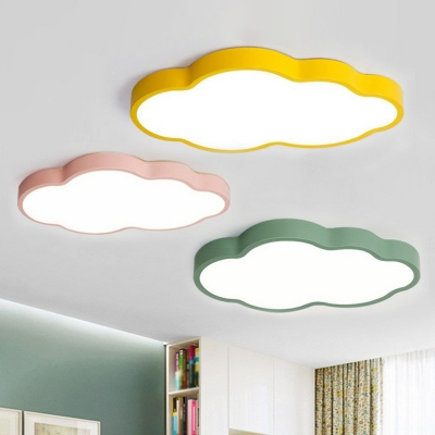 Cloud LED Flush Mounted Light Cartoon Acrylic Kids Bedroom Ceiling Light Fixture