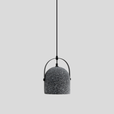 Cement Geometric Suspension Light Simplicity 1 Bulb Pendant Light Fixture for Restaurant