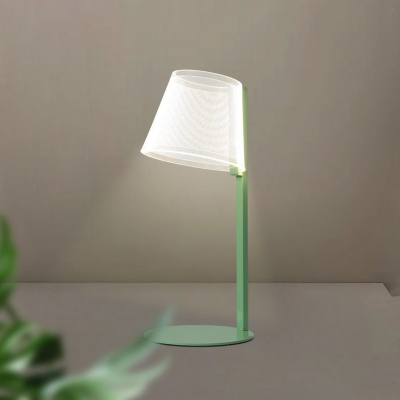Acrylic Empire Shade LED Table Lamp Novelty Minimalist Nightstand Light for Kids Room