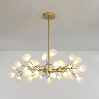 Branch LED Ceiling Lighting Postmodern Metal Living Room Chandelier Light Fixture