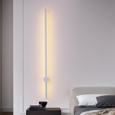 Metal Rod Shaped Wall Lighting Simple Style Plastic LED Wall Mounted Light for Living Room