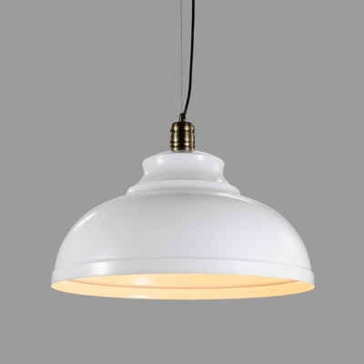 1 Bulb Hanging Light Simplicity Pot Lid Metal Pendant Light Fixture for Restaurant
