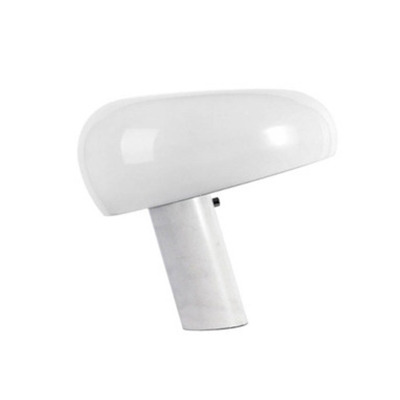 Cylinder Base Bedside Table Lighting Marble Single-Bulb Nordic Style Nightstand Lamp