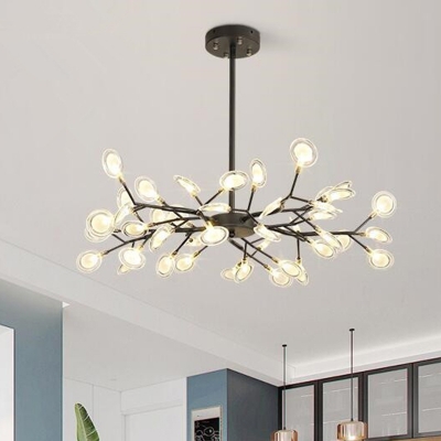 Sputnik Firefly Living Room Chandelier Light Acrylic Simplicity LED Pendant Light Fixture