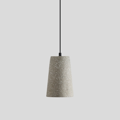 Cement Geometric Suspension Light Simplicity 1 Bulb Pendant Light Fixture for Restaurant