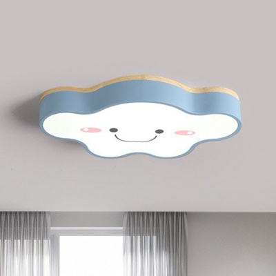 Cloud LED Flush Ceiling Light Kids Style Acrylic Childrens Bedroom Flush Mount Fixture