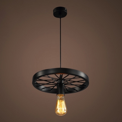 Loft Style Exposed Bulb Design Island Lamp Metallic Pendant Light Fixture for Dining Room