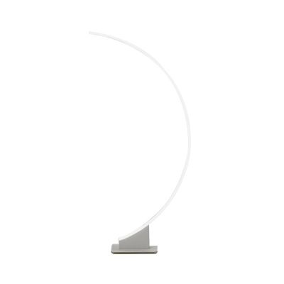 Semicircle Acrylic Floor Light Simplicity White LED Standing Floor Lamp for Bedroom