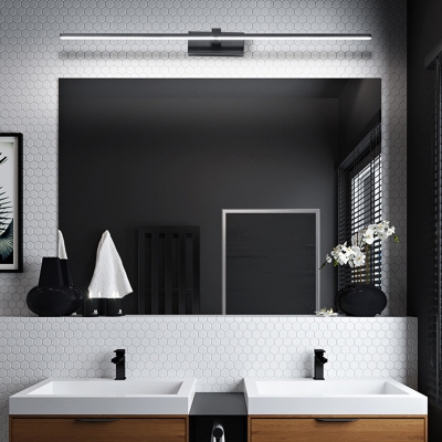 Minimalism Pole Shaped Vanity Wall Light Acrylic Bathroom LED Wall Sconce Lighting