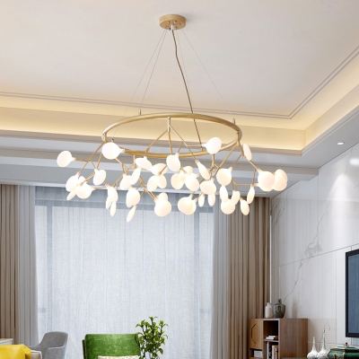 Acrylic Branched Firefly Chandelier Pendant Light Simplistic LED Hanging Lighting