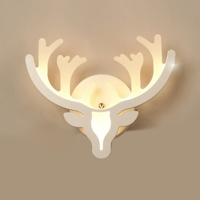 Artistic Twig Shape Wall Lighting Ideas Acrylic Corner LED Wall Light Sconce in White
