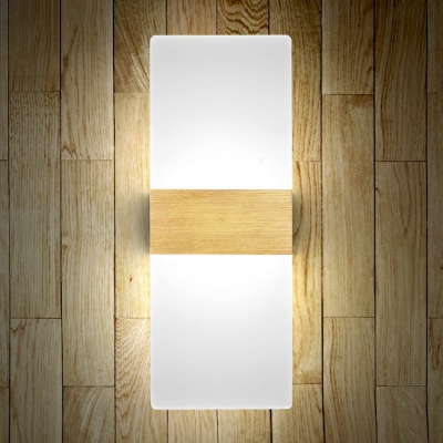 Nordic Creative Geometry Sconce Light Acrylic Bedroom LED Wall Mount Light Fixture