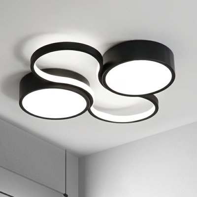 Nordic Symmetric LED Ceiling Flush Mount Acrylic Living Room Flush Mount Light Fixture