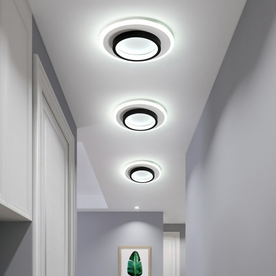 LED Geometric Flush Mount Ceiling Light Modern Acrylic Corridor Small Flushmount Lighting