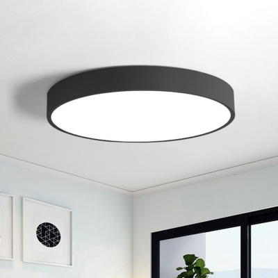 Ultrathin Round Flush Mount Light Nordic Acrylic Bedroom LED Ceiling Light Fixture