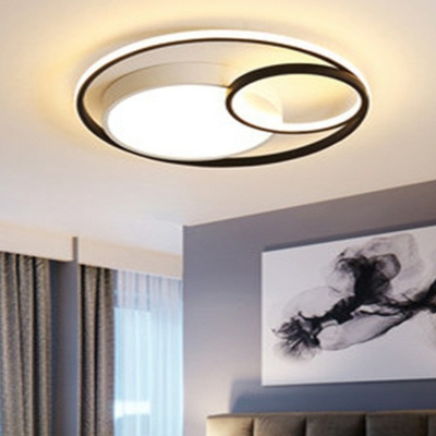 Circular Bedroom Flush Mount Lamp Acrylic Nordic LED Flush Mount Ceiling Lighting Fixture