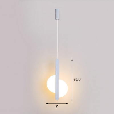 Novelty Simple Ultrathin Pendant Light Acrylic Bedside LED Hanging Ceiling Light