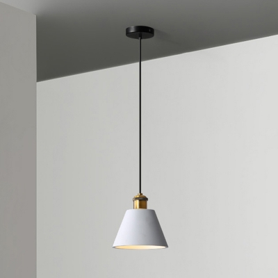 Geometrical Dining Room Suspension Lighting Resin-Cement 1 Bulb Nordic Style Pendant Ceiling Light