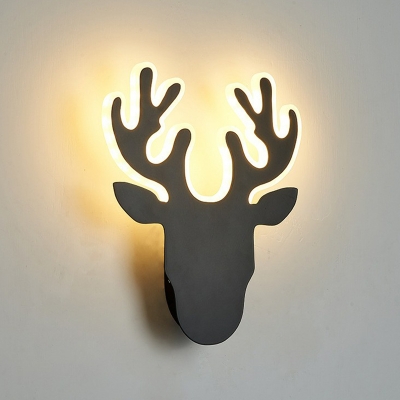 Novelty Nordic Geometrical Wall Mounted Lamp Metal Bedroom LED Wall Sconce Light
